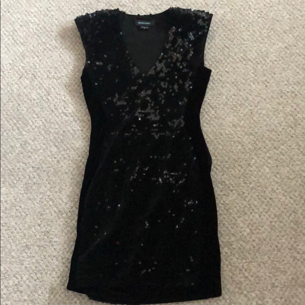Marciano sequence black dress